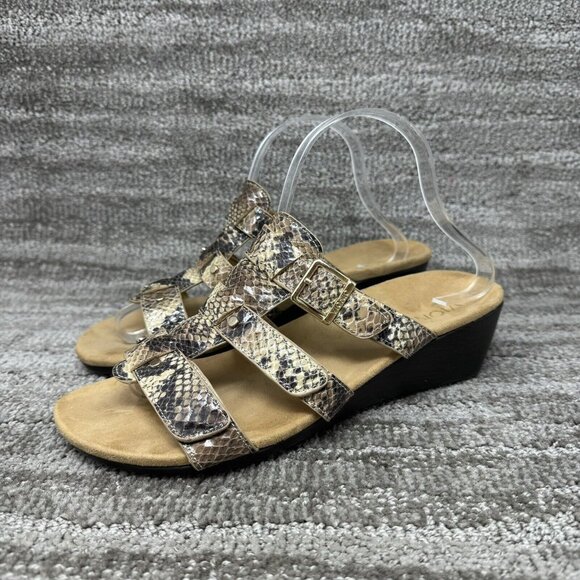 Vionic 381 Radia Snake Print Slide Sandal Shoe Women's US 9 - Picture 2 of 6